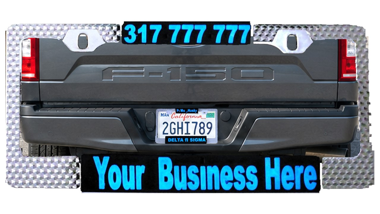 Custom License Plate Cover